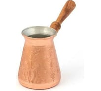 Медная кофеварка Заря Арабика 0.42 съемная ручка 678-02