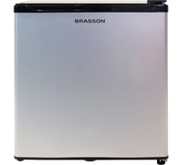 Холодильник BRASSON RF-50Silver, однокамерный, 47 л, морозильная камера 5 л, 49,6×45,4×44,5 см, серый, 458498