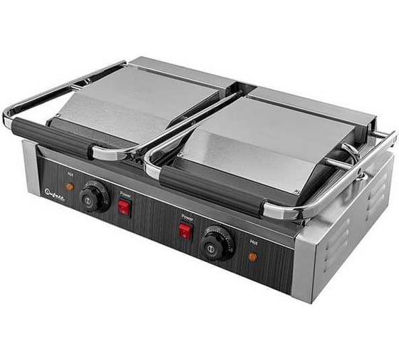 Гриль контактный двойной Bufett CCG 096R, рифлёные поверхности, 1800 Вт + 1800 Вт 641096