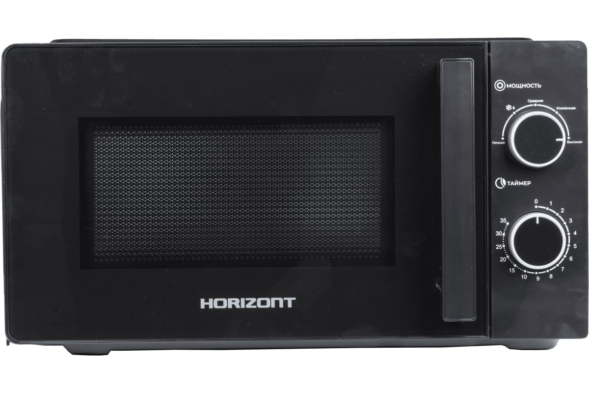 Микроволновая печь Horizont HSM2012B черный, 20 л, 700 Вт, переключатели - поворотный механизм, фото3