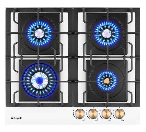 Газоваяпанель Weissgauff HGG641WVVolcanoBurnerNanoGlass 433645