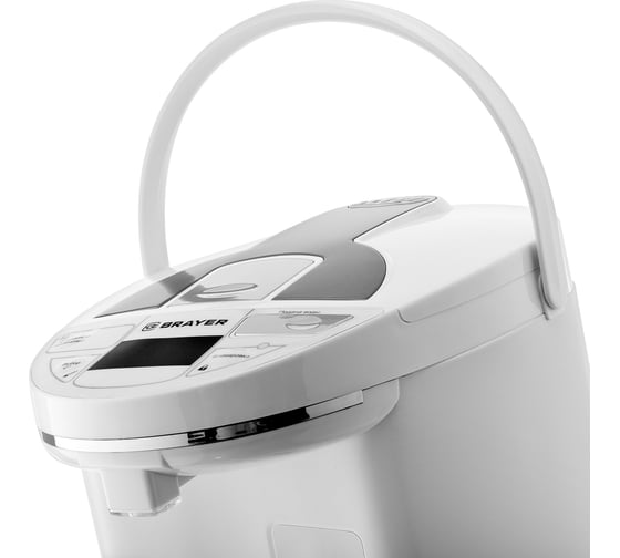 Термопот BRAYER 1450 Вт, 5.5 л, 2 способа подачи воды, LCD-дисплей BR1091WH