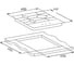 Газовая панель Weissgauff HG453XFH 442140 3