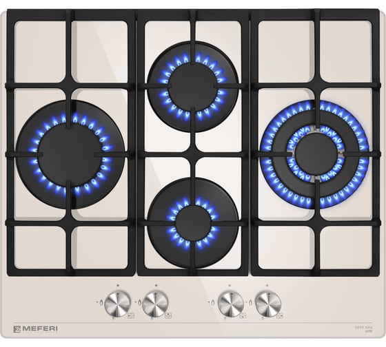 Варочная панель газовая MEFERI MGH604BG GLASS ULTRA МФ-00002071