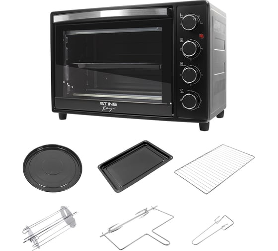 Духовой шкаф STINGRAY ST-EO107A черный/сталь 42366