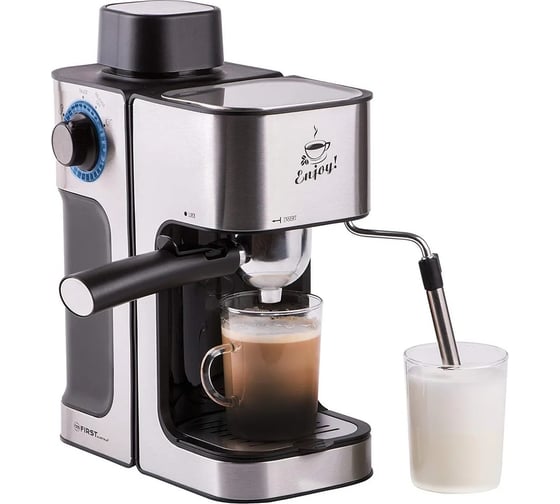 Кофеварка FIRST Espresso 800 Вт, 4 бар, Black-Bruched FA-5475-2