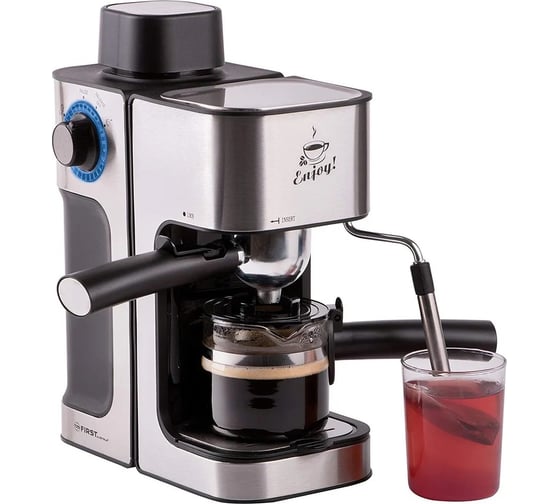 Кофеварка FIRST Espresso 800 Вт, 4 бар, Black-Bruched FA-5475-2