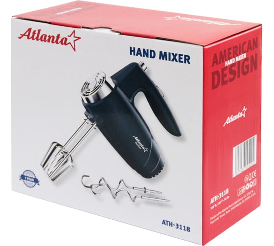 Электрический миксер Atlanta ATH-3118 blue