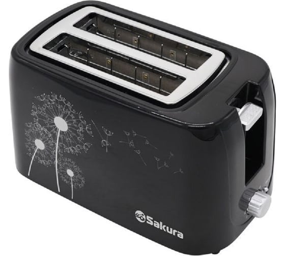 Тостер Sakura 750 Вт подогрев черный SA-7608BK 1
