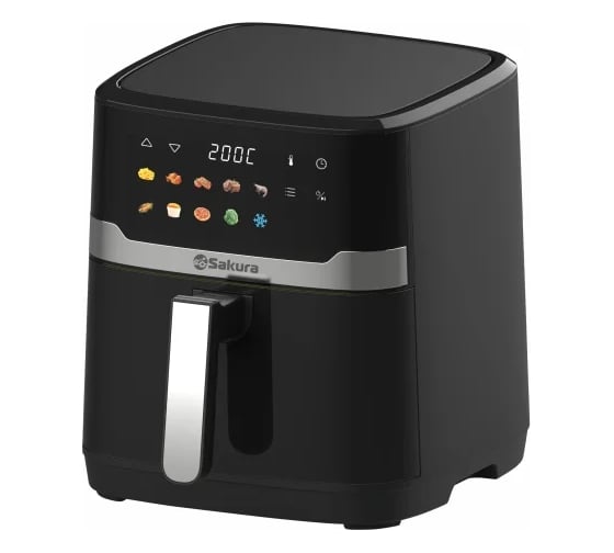 Аэрогриль SAKURA SA-7689BK 7 л, с таймером УТ000004093