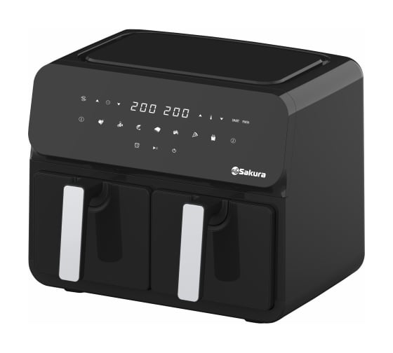 Аэрогриль SAKURA SA-7687BK 2 чаши по 5 л, с таймером УТ000004090