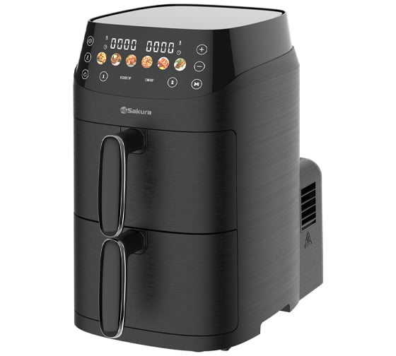 Аэрогриль SAKURA SA-7698BK 2 чаши по 2.5 л, с таймером УТ000005441