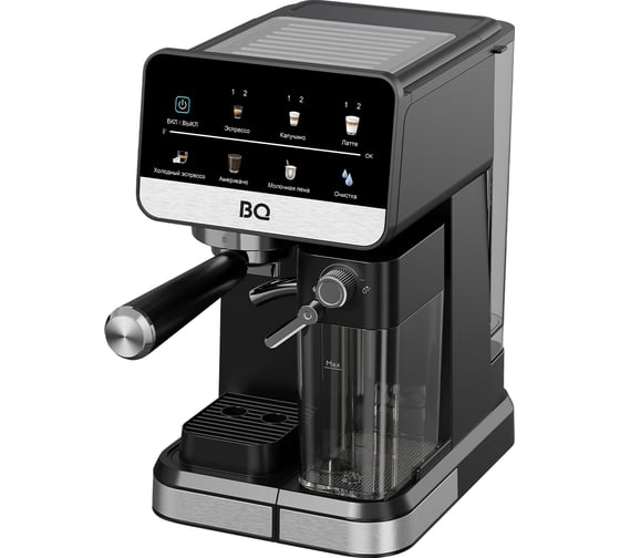 Кофеварка эспрессо BQ ECM1088A черно-стальная 86216186