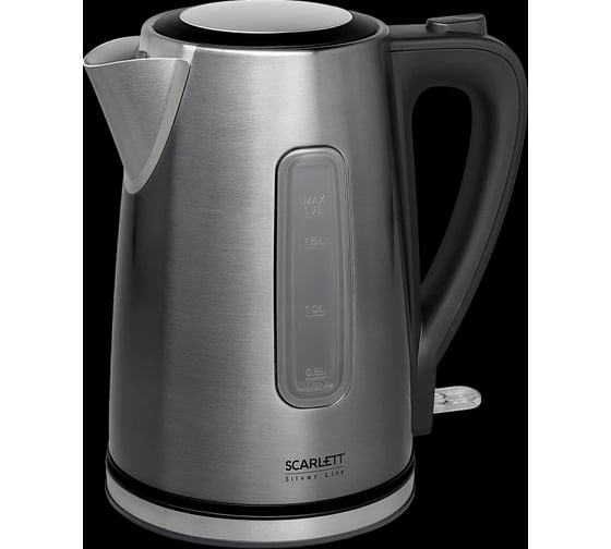 Чайник электрический Scarlett 2200 Вт, 1,7л, нейлоновый фильтр, контроллер STRIX SC-EK21S103