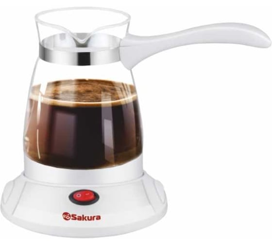 Турка электро SAKURA SA-6120W (0.5) стекл УТ000002514