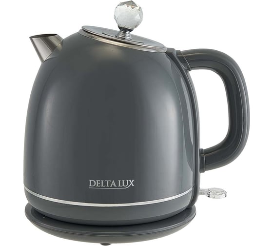 Чайник DELTA LUX DE-1018 двойной корпус, 1,7 л, 2200Вт, серый (12) Р1-00025579