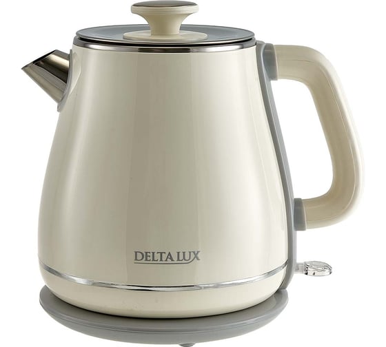 Чайник DELTA LUX DE-1019 двойной корпус, 1,8 л, 2200Вт, белый (12) Р1-00025581