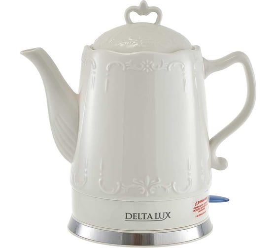Чайник DELTA LUX DL-1236 корпус из фарфора, 1500Вт, 1,5л (6) 0Р-00016450