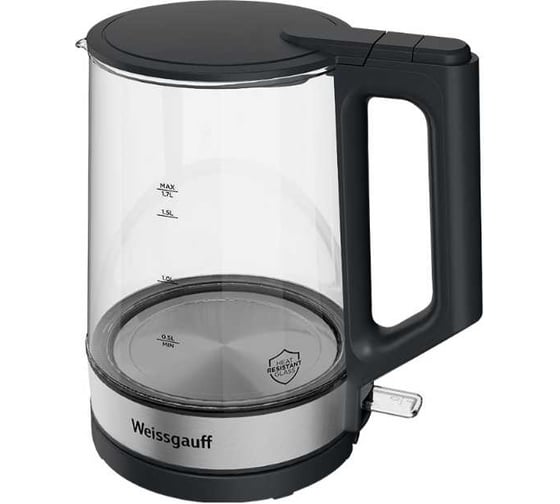 Чайник электрический Weissgauff WK1700 Eco Glass Graphite 437950