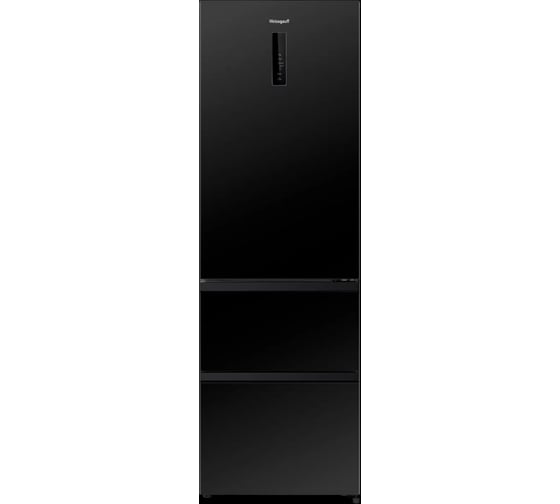 Холодильник Weissgauff WFD 420 Total NoFrost Inverter Black 439708