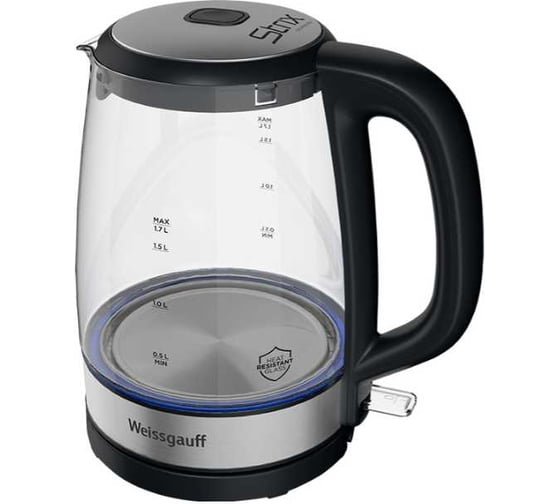 Чайник электрический Weissgauff WK1712 EcoGlassNero 441877