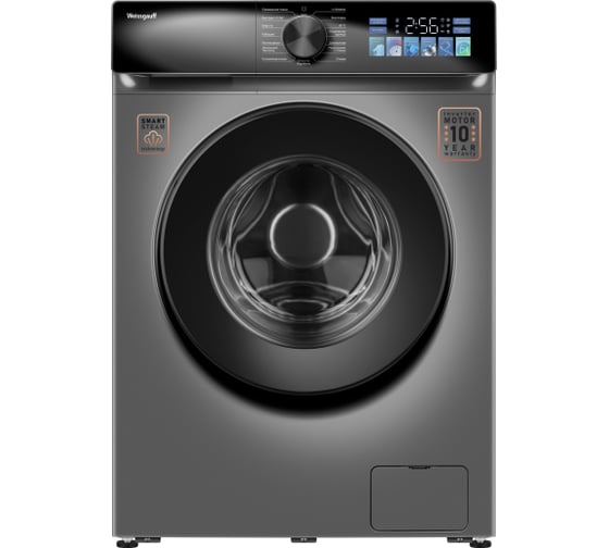 Стиральная машина Weissgauff WM45106ColorTouchInverterSteamDarkGrey 441458