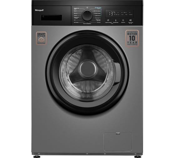 Стиральная машина Weissgauff WM 42127 Inverter Steam Dark Grey 442420