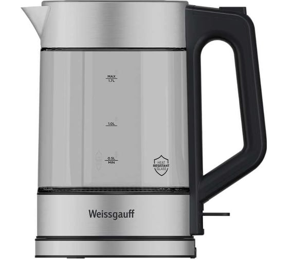 Чайник электрический Weissgauff WK1720 Eco Glass Inox 440365