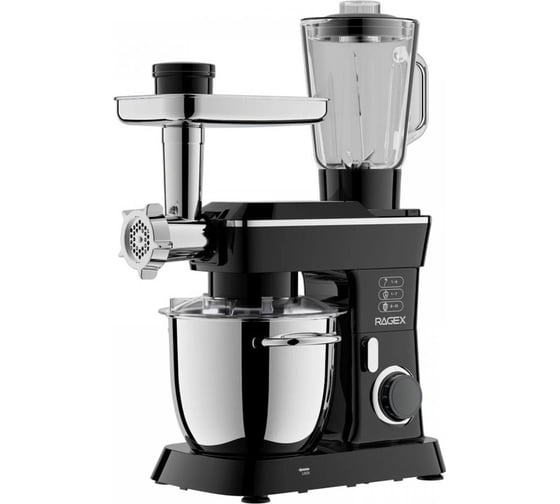 Кухонный комбайн RAGEX 14 в 1 R112, 4.5л, 1300Вт, цвет: 000 (черный) R112-000