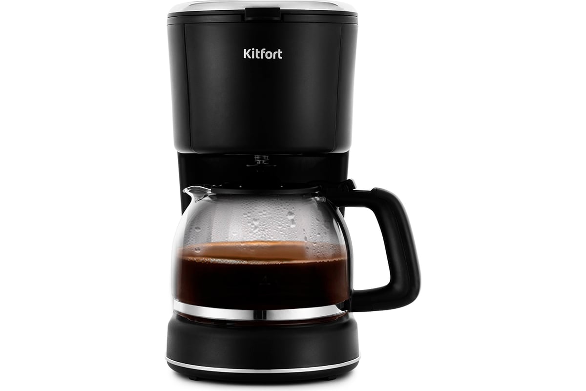 Кофеварка KITFORT мощность 900 вт емкость резервуара 1,2 л КТ-734 .