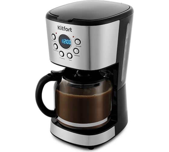 Кофеварка KITFORT мощность 900 вт емкость резервуара 1,5 л КТ-728