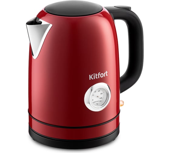 Чайник KITFORT мощность 2200 вт емкость 1,7 л красный КТ-683-2