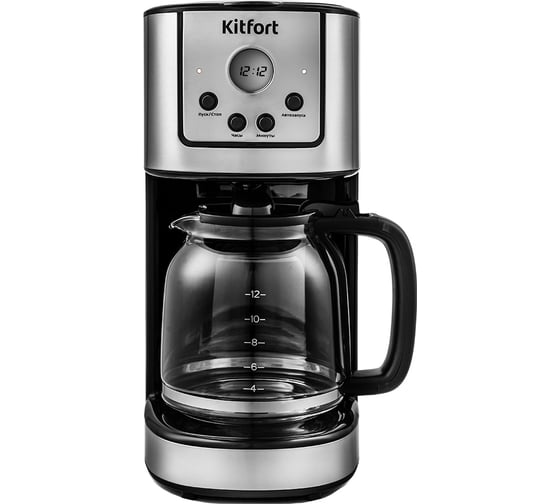 Кофеварка KITFORT мощность 900 вт емкость резервуара 1,5 л КТ-732
