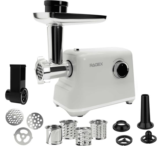 Мясорубка электрическая RAGEX R805 2000 Вт, зефирная R805-105