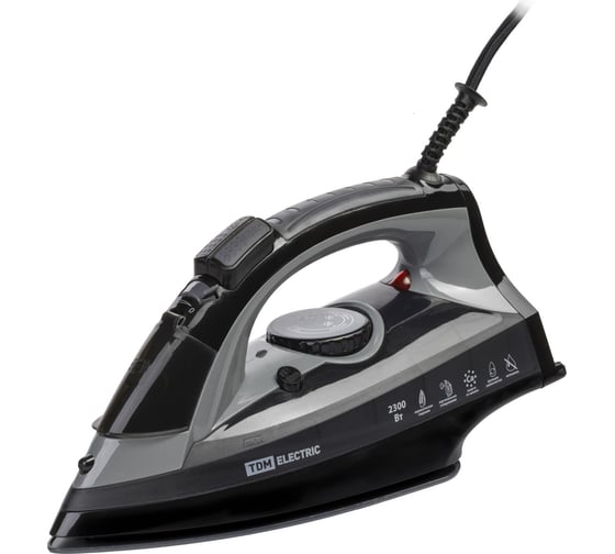 Утюг TDM ELECTRIC Меркурий 2, 2300 Вт, керамика, вертикальное отпаривание, антинакипь, антикапля, самоочистка SQ4010-0002