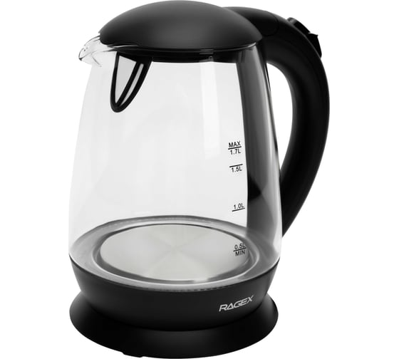 Чайник электрический RAGEX R2401 1.7 л, 2200 Вт, цвет 000 черный R2401-000