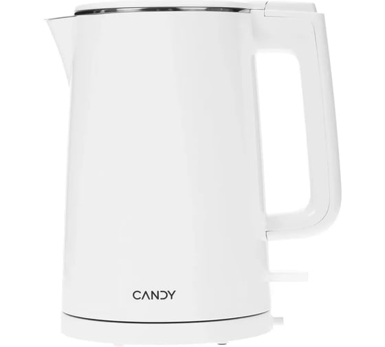 Чайник CANDY CK-102 1.5 л, 2200 Вт, белый, пластиковый корпус 2087108