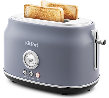 Тостер KITFORT мощность 685-815 Вт 2 тоста одновременно, длина шнура 0,75 м бежевый КТ-2038-3