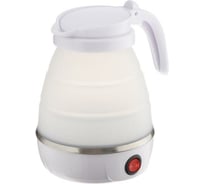 Электрический чайник LUAZON LSK-1812, пластик, 0.6 л, 600 Вт, дорожный, белый 5365196