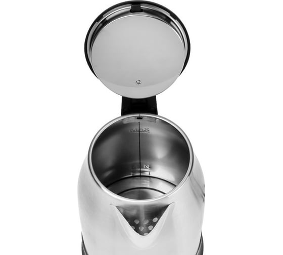Электрический чайник LUAZON LSK-1803, металл, 1.8 л, 1800 Вт, серебро/черный 6953948