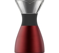 Портативная кофеварка Asobu Pour Over 1 литр, красная PO300 Burgundy/Black