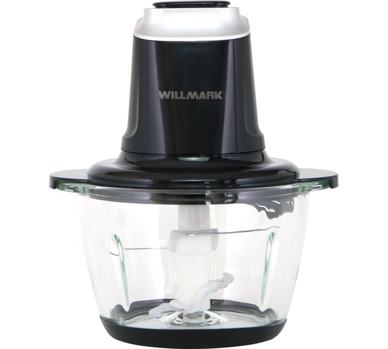 Измельчитель Willmark WMC-5288 400 Вт стеклянная чаша 1.2 л двойные лезвия резиновое основание 2001429