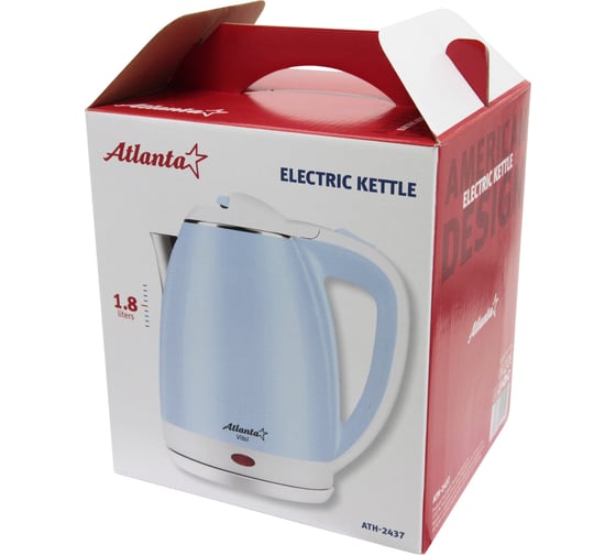 Двустенный электрический чайник Atlanta ATH-2437 blue