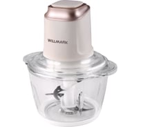 Измельчитель Willmark WMC-5288 400 Вт стеклянная чаша 1.2 л двойные лезвия резиновое основание 2001445