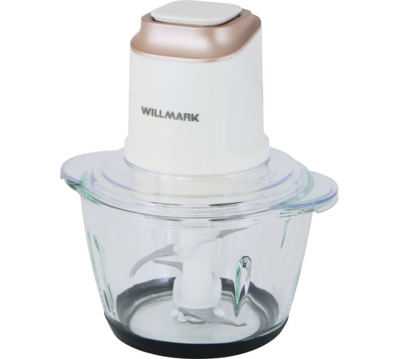 Измельчитель Willmark WMC-5288 400 Вт стеклянная чаша 1.2 л двойные лезвия резиновое основание 2001445