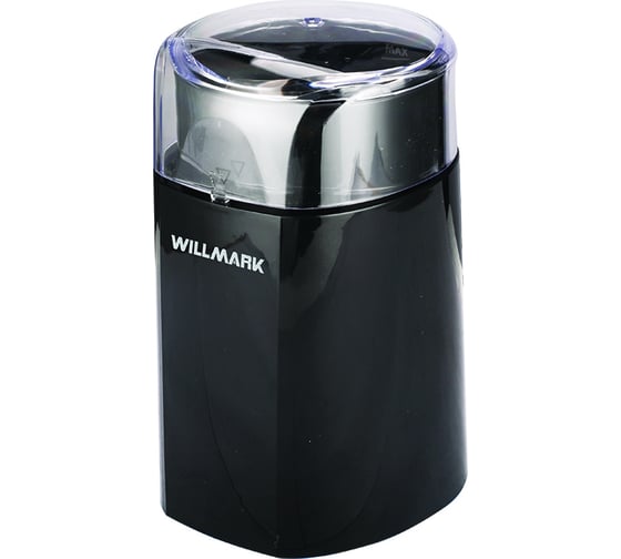 Кофемолка Willmark WCG-215 180 Вт 60 г прозрачная крышка ротационный нож 2001371