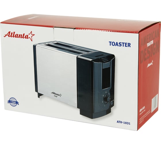 Тостер Atlanta ATH-1031 black