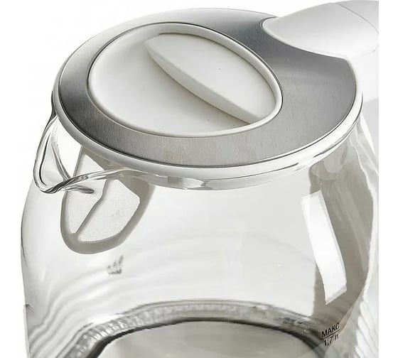 Чайник DELTA LUX DL-1206W корпус из жаропрочного стекла, белый, 2200 Вт, 1.7л 6 0R-00006315