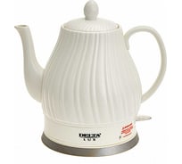 Чайник DELTA LUX DE-1006 корпус из фарфора, белый, 1500 Вт, 1.5 л 6 Р1-00006172