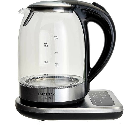 Чайник DELTA LUX DE-1002 корпус из жаропрочного стекла 1.7 л Р1-00005895
